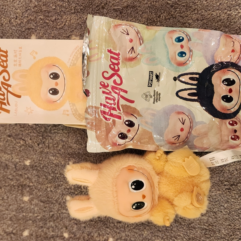 Fluffy Plush Toy with Big Eyes